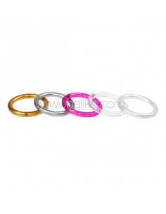 Support anneaux en plastique divers coloris
