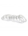 Lot de 10 anneaux en plastique supports transparents