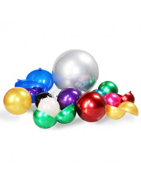 Boules de Noël en plastique à suspendre, finition opaque nacrée, diverses tailles et couleurs