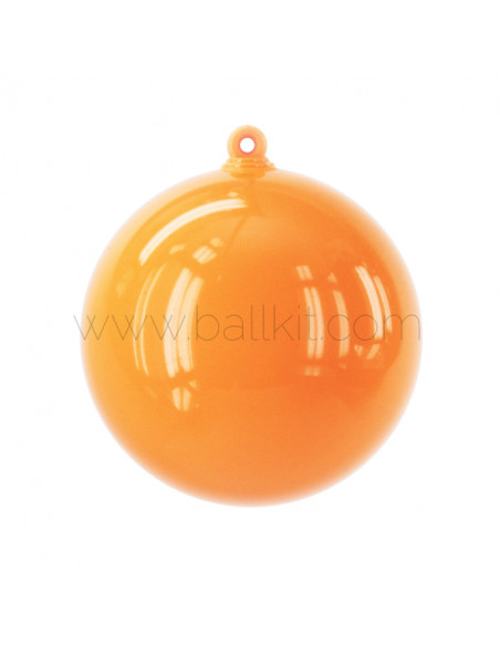 Boules plastiques opaques fluos orange