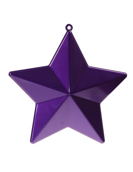 Étoiles plastiques grande effet nacré violet