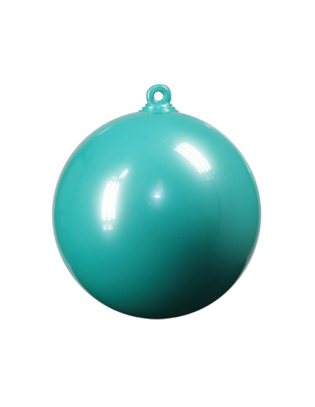 Boules plastiques effet nacré bleu tiffany