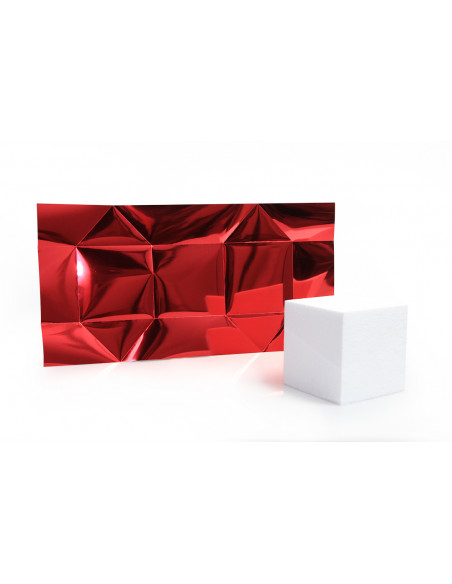 Cubes polystyrènes petit rouge