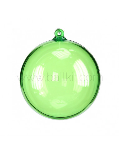 Boules plastiques teintées transparentes vert