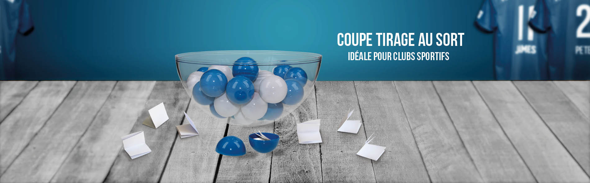 Vasque coupe plastique idéale pour tirage au sort et loterie